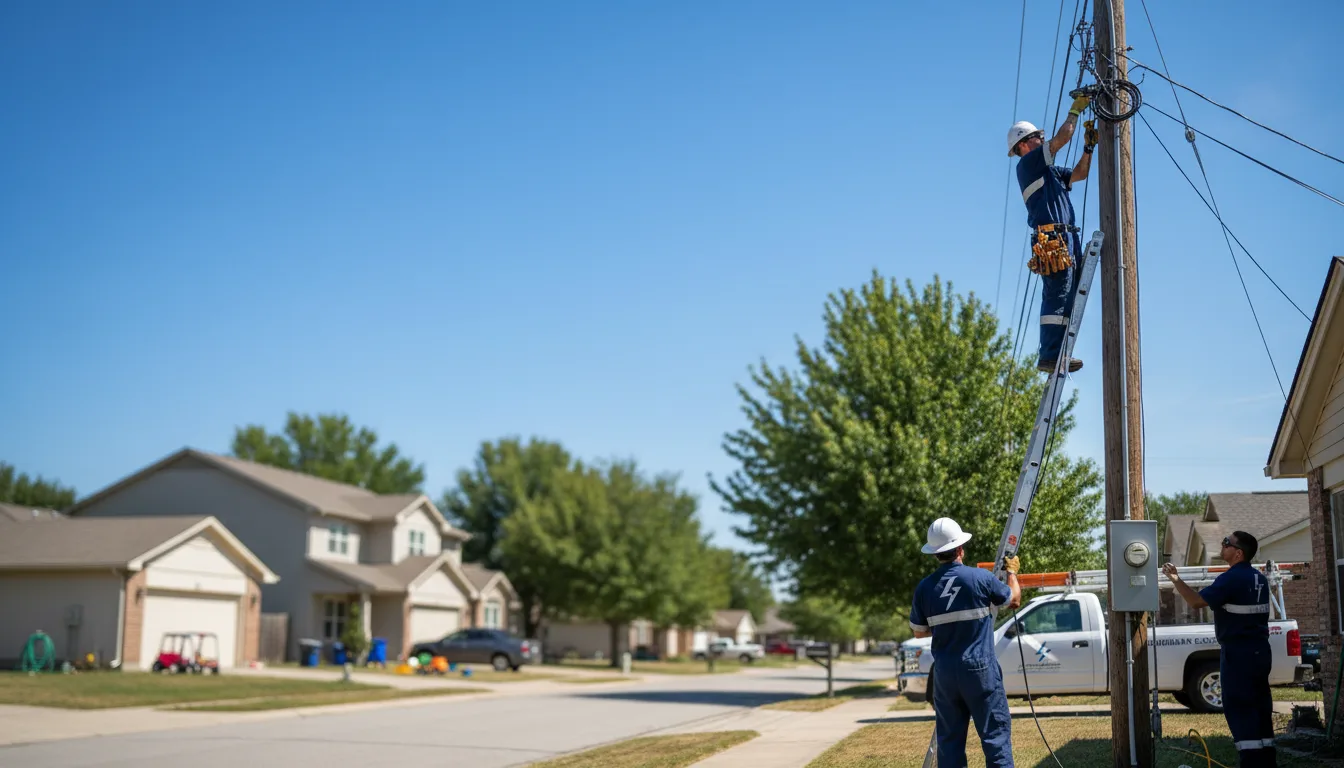 Residential electrician providing installation services in Baskin, LA